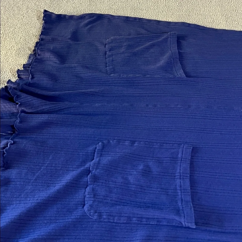 Pact - Dreamy Blue Pointelle Ribbed Sleep Romper - Size XL - Picture 11 of 14